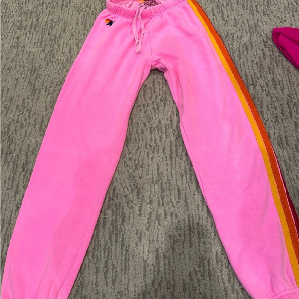 pink aviator nation sweatpants 🪩🩷